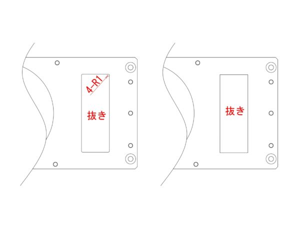 抜き穴形状の見直しよるストダウン | 精密切削 スピード加工センター.com