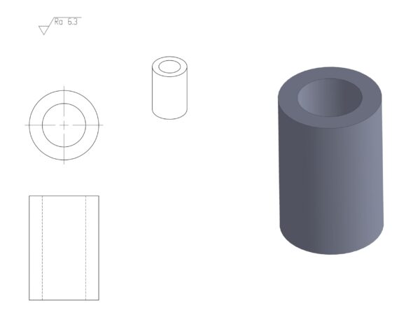 円筒形状のキリ指示によるコストダウン | 精密切削 スピード加工センター.com